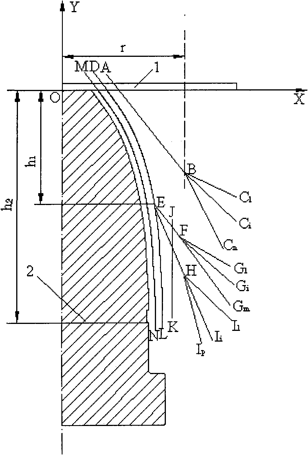 Method for forming large complex thin-wall shell with circumferential inner ribs