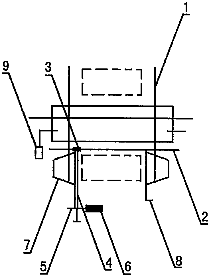 Rapid material removing device for tiling machine