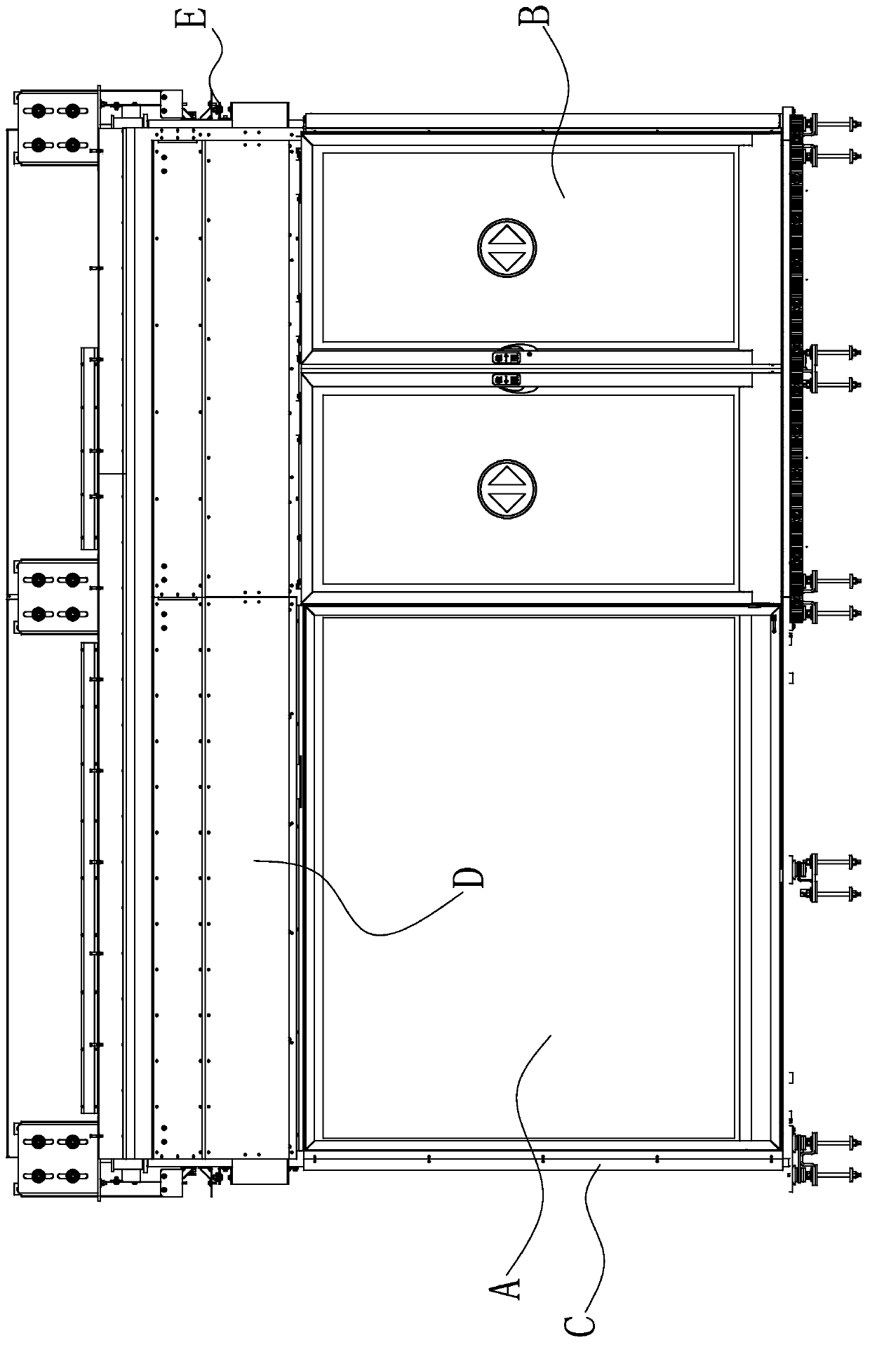 Modular platform door