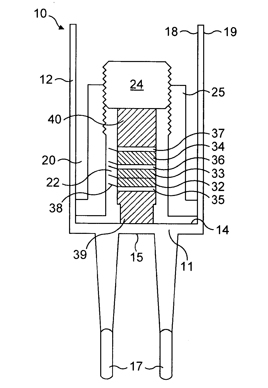 Vibrating element apparatus