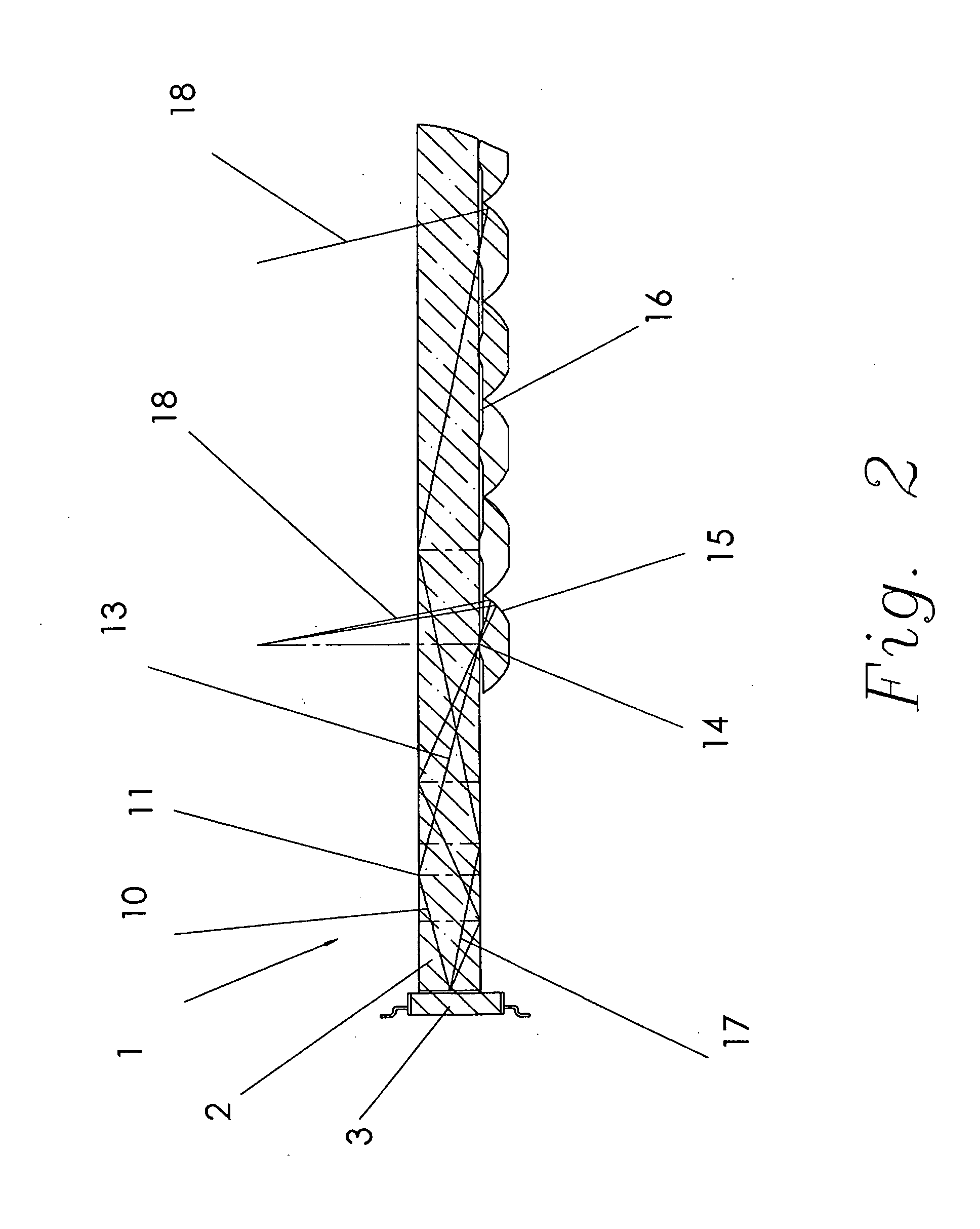 Optic System for Light Guide with Controlled Output
