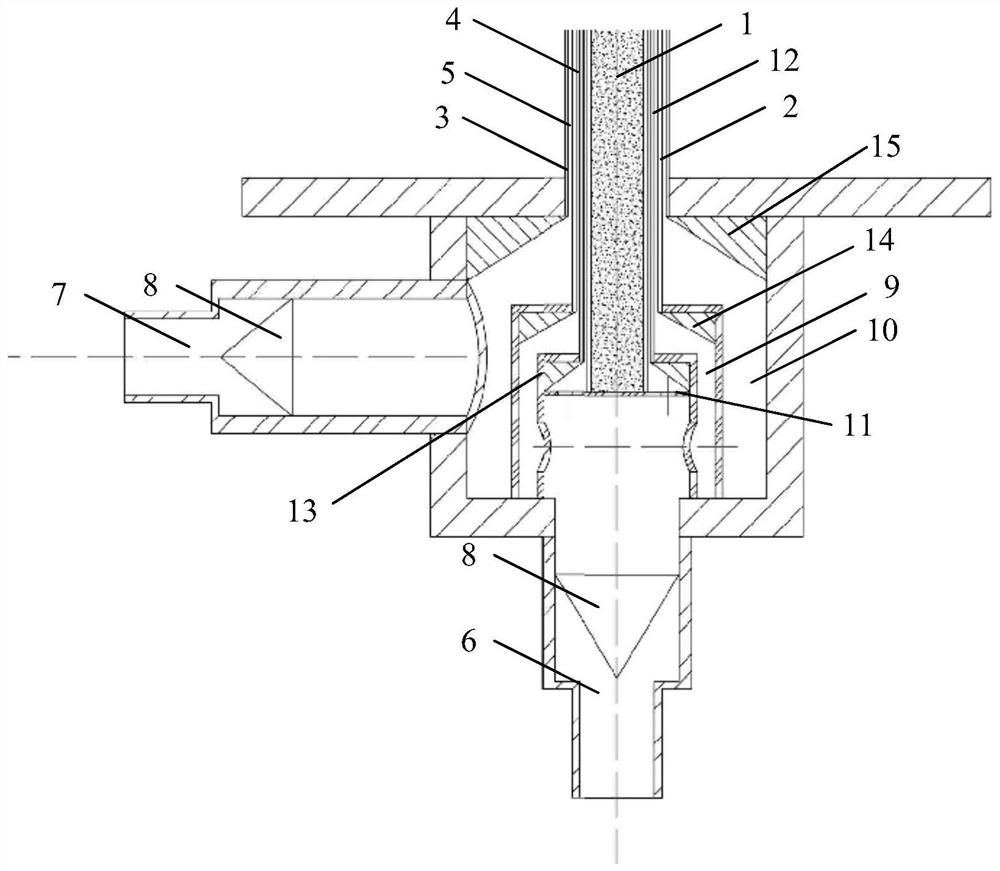 A circular seam type gas supply element and gas supply method