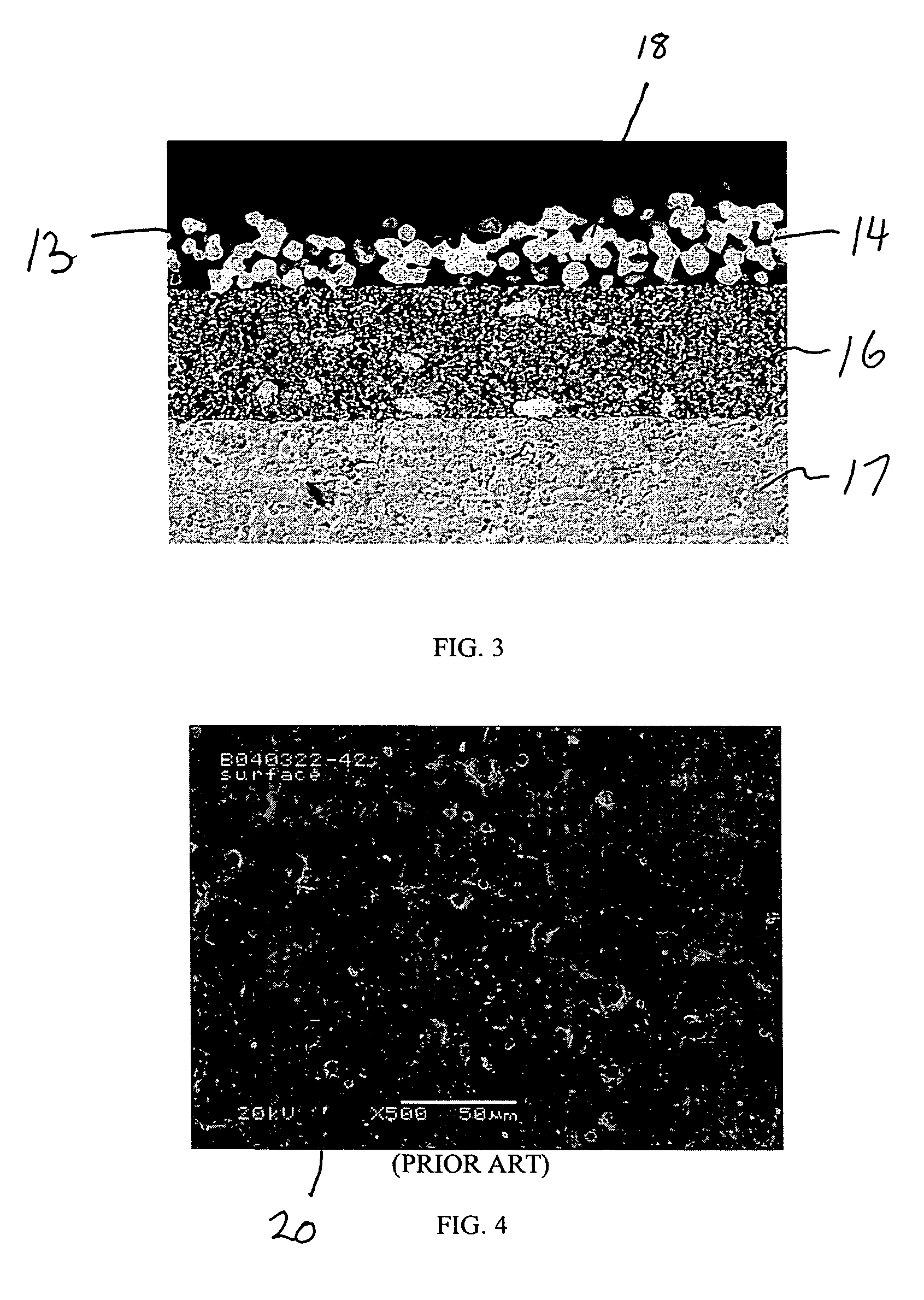 Current collector to conduct an electrical current to or from an electrode layer