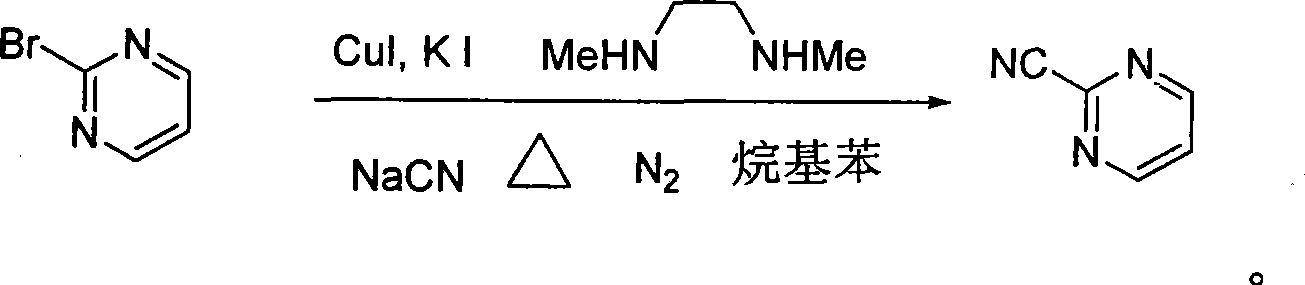 Preparation process of key intermediate 2-cyano pyrimidine of bosentan