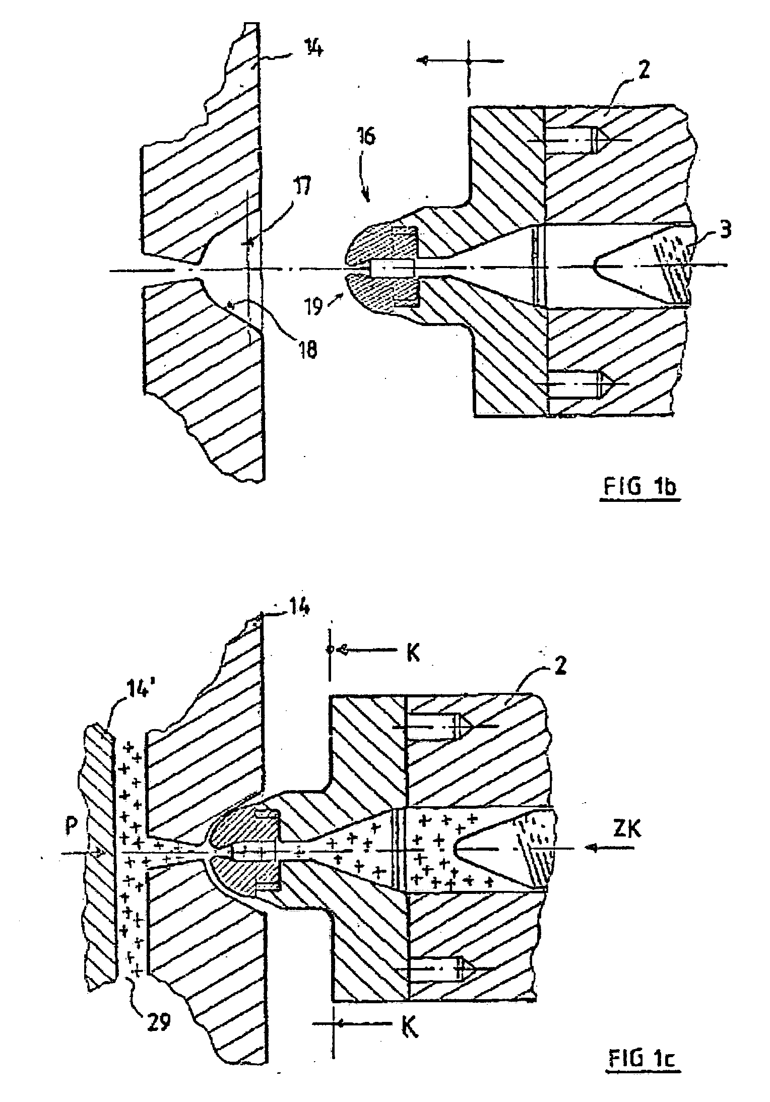 Injection unit, and method for the adjustment thereof