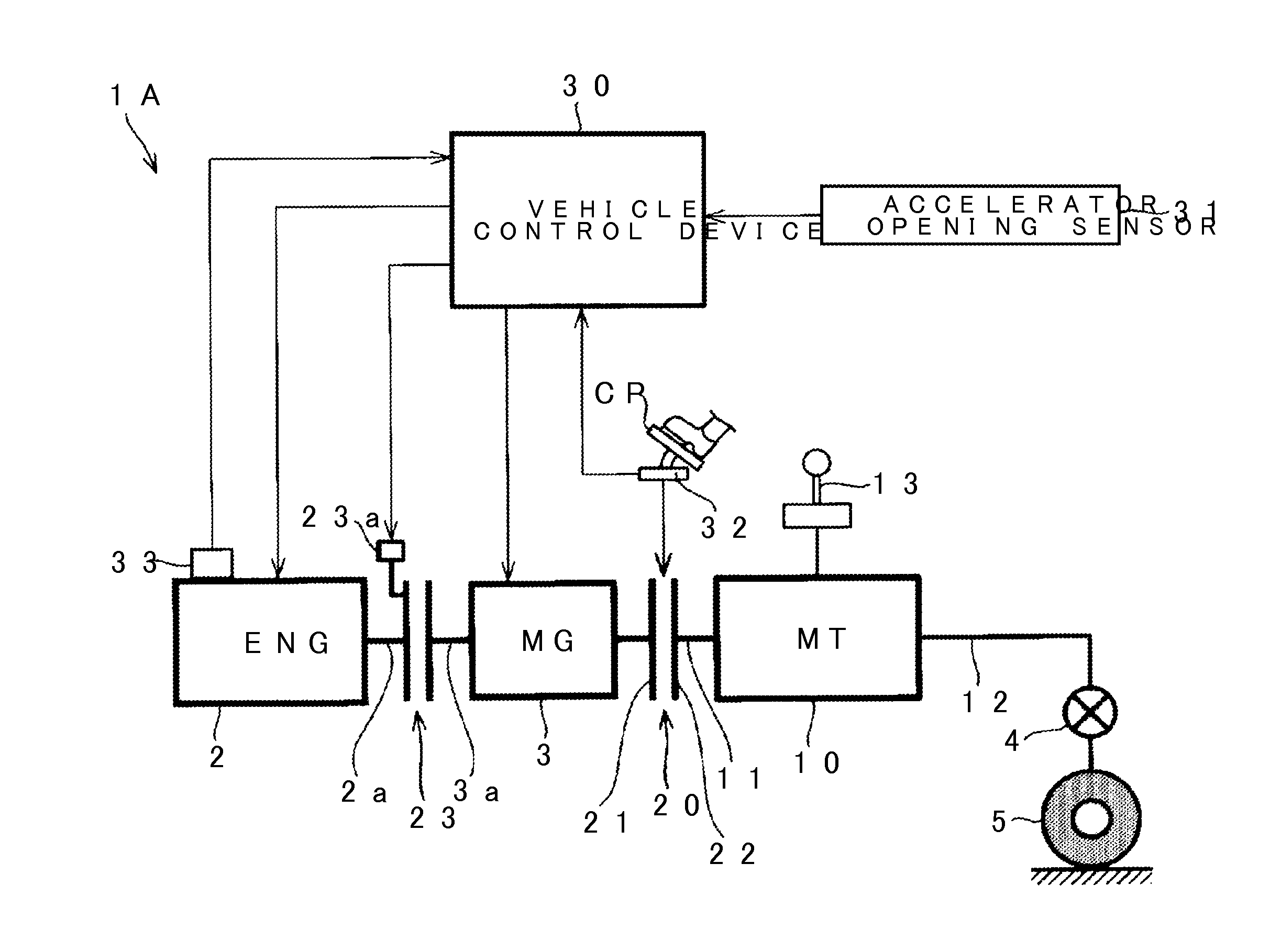 Hybrid vehicle control device