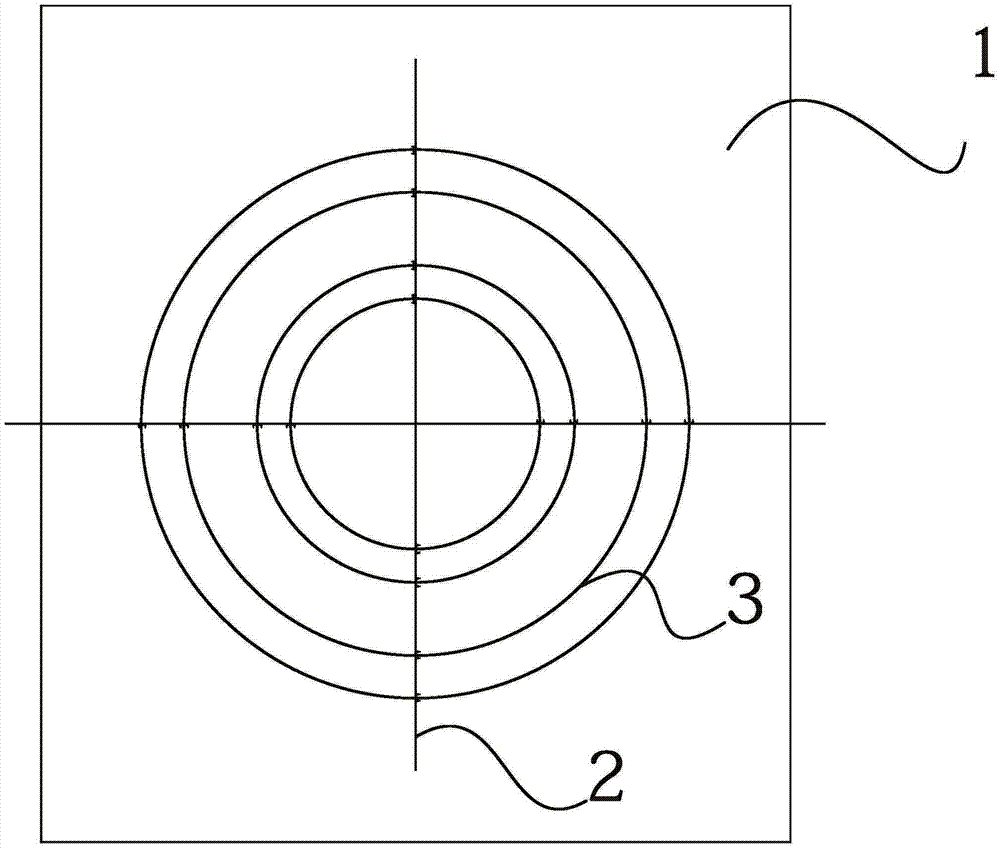 Measuring tool for roundness of glass circular disk and measuring method thereof