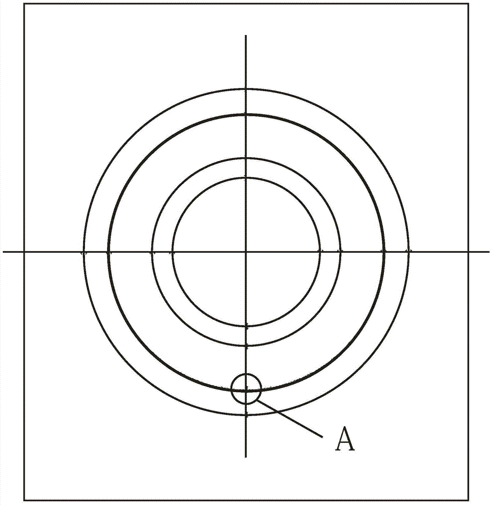 Measuring tool for roundness of glass circular disk and measuring method thereof