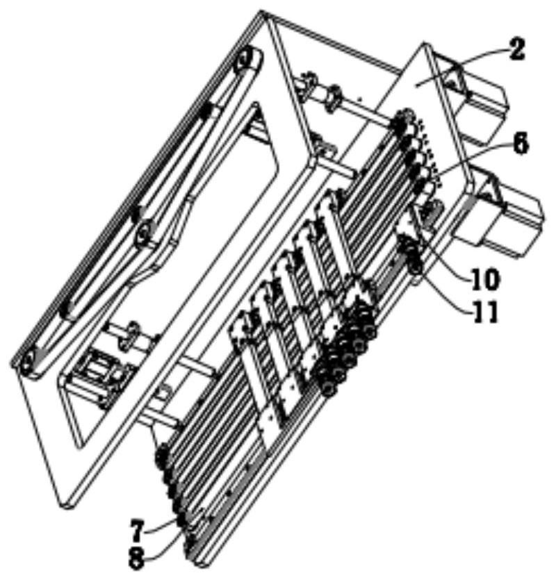 Modular variable-stroke multi-head wafer collecting mechanism
