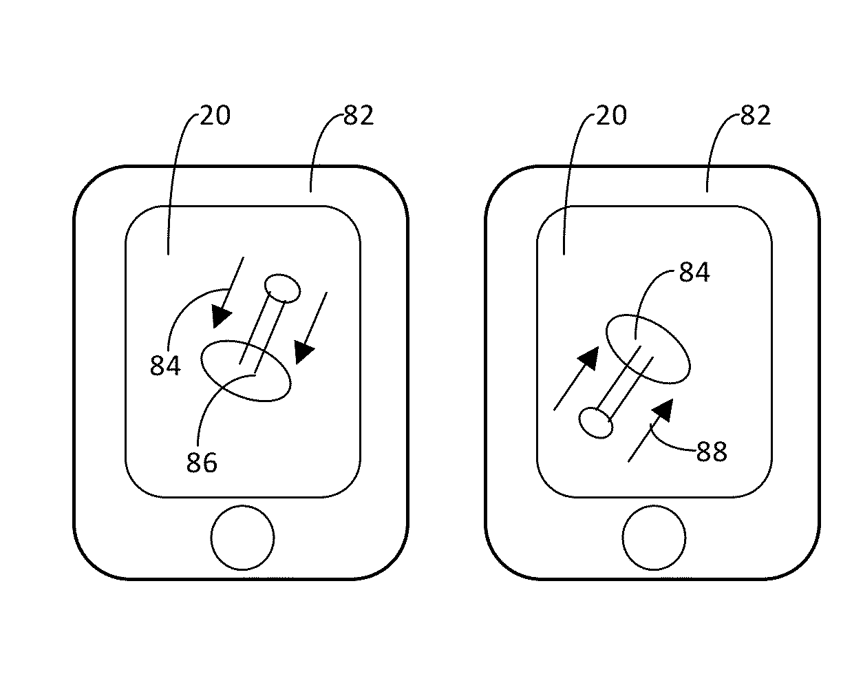 Apparatus and method for producing lateral force on a touchscreen