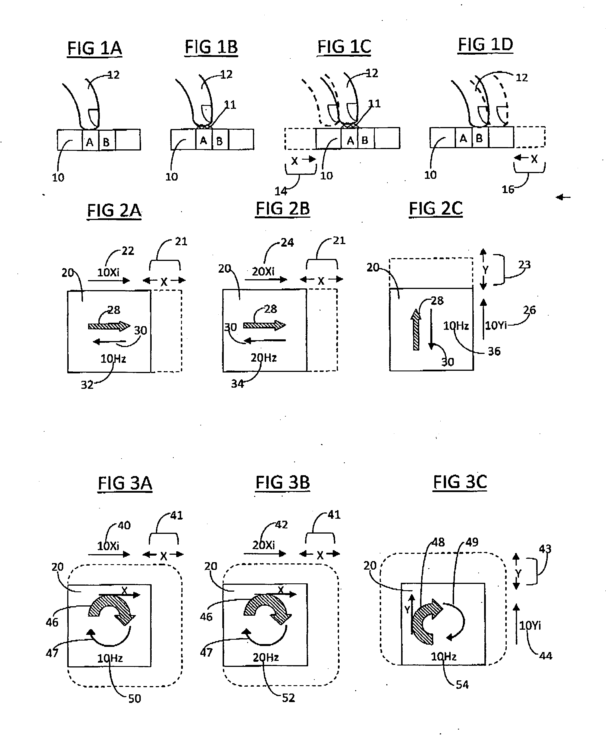 Apparatus and method for producing lateral force on a touchscreen