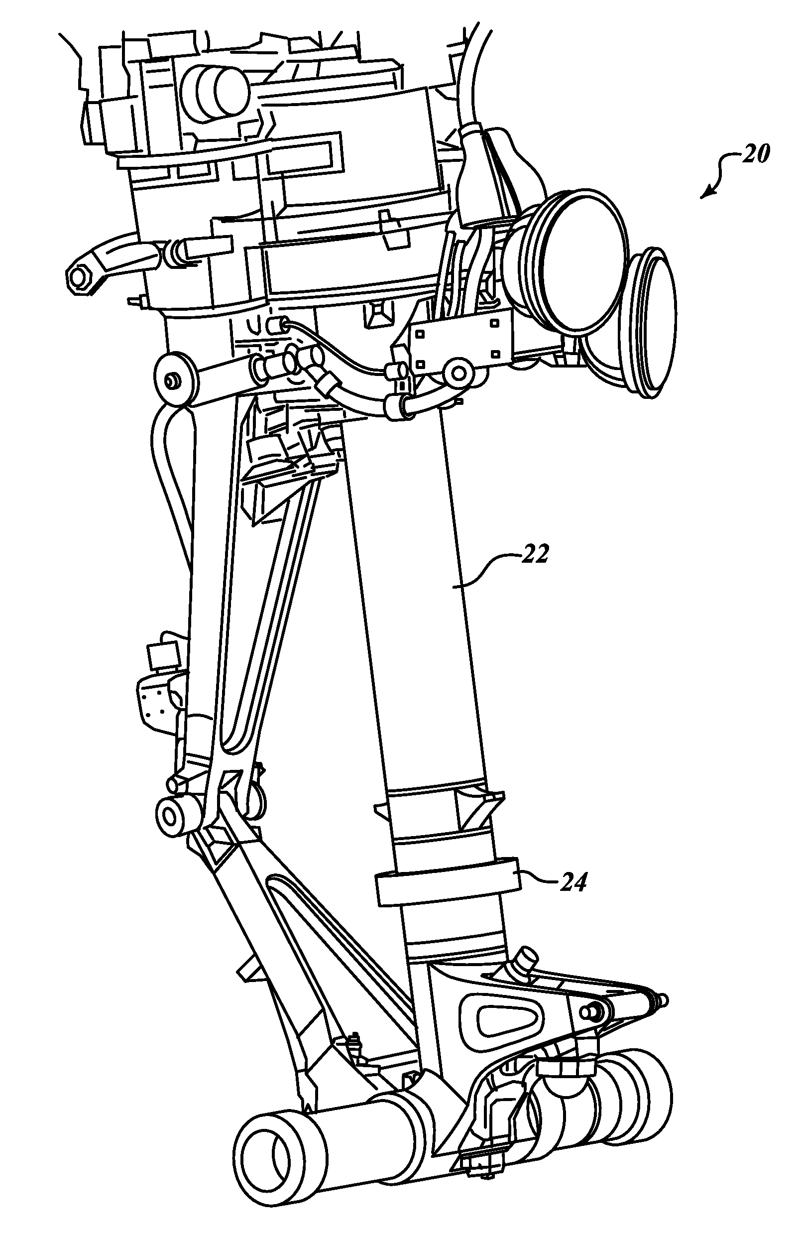 Systems and methods for mounting landing gear strain sensors