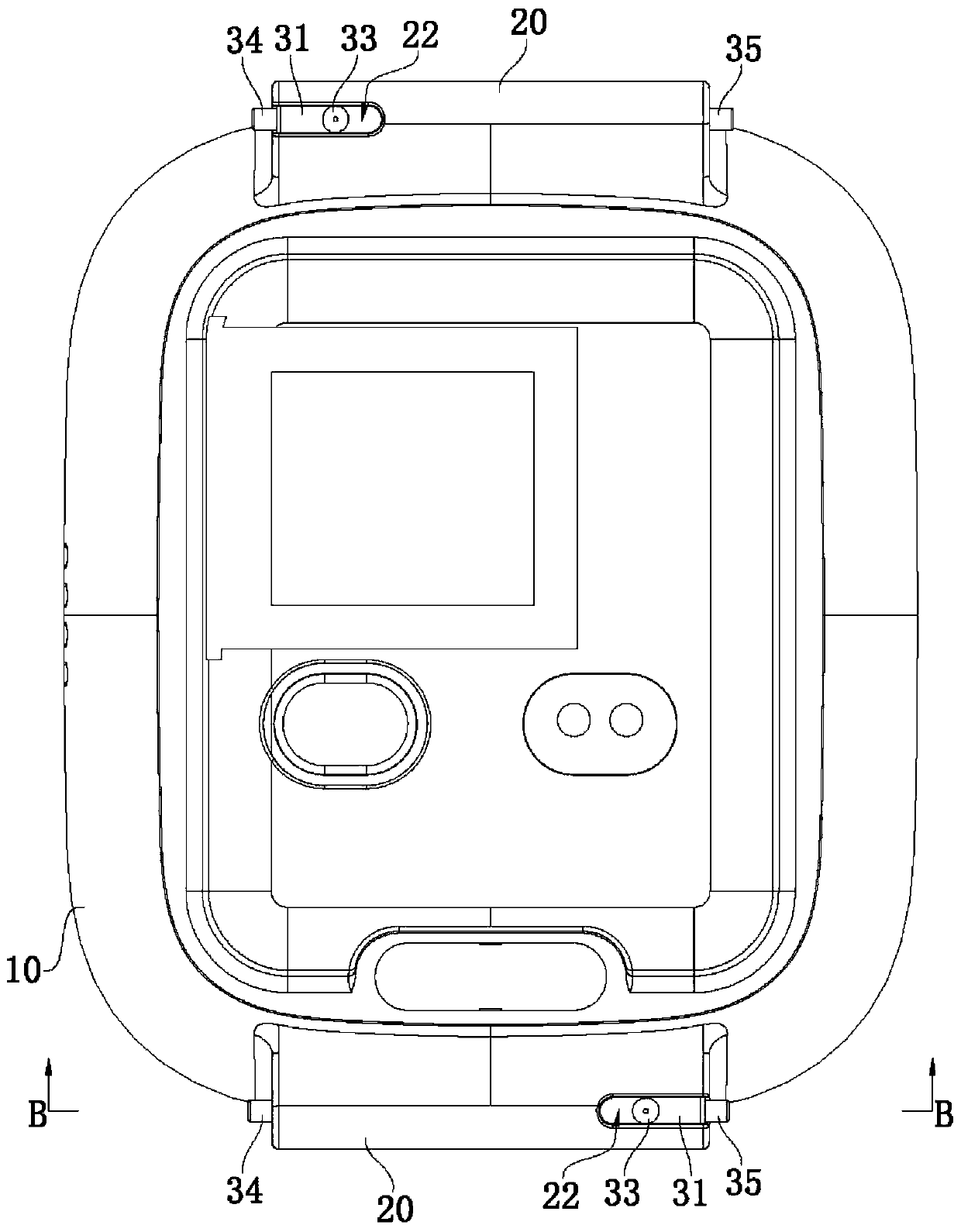 Wearable device and its host chassis structure