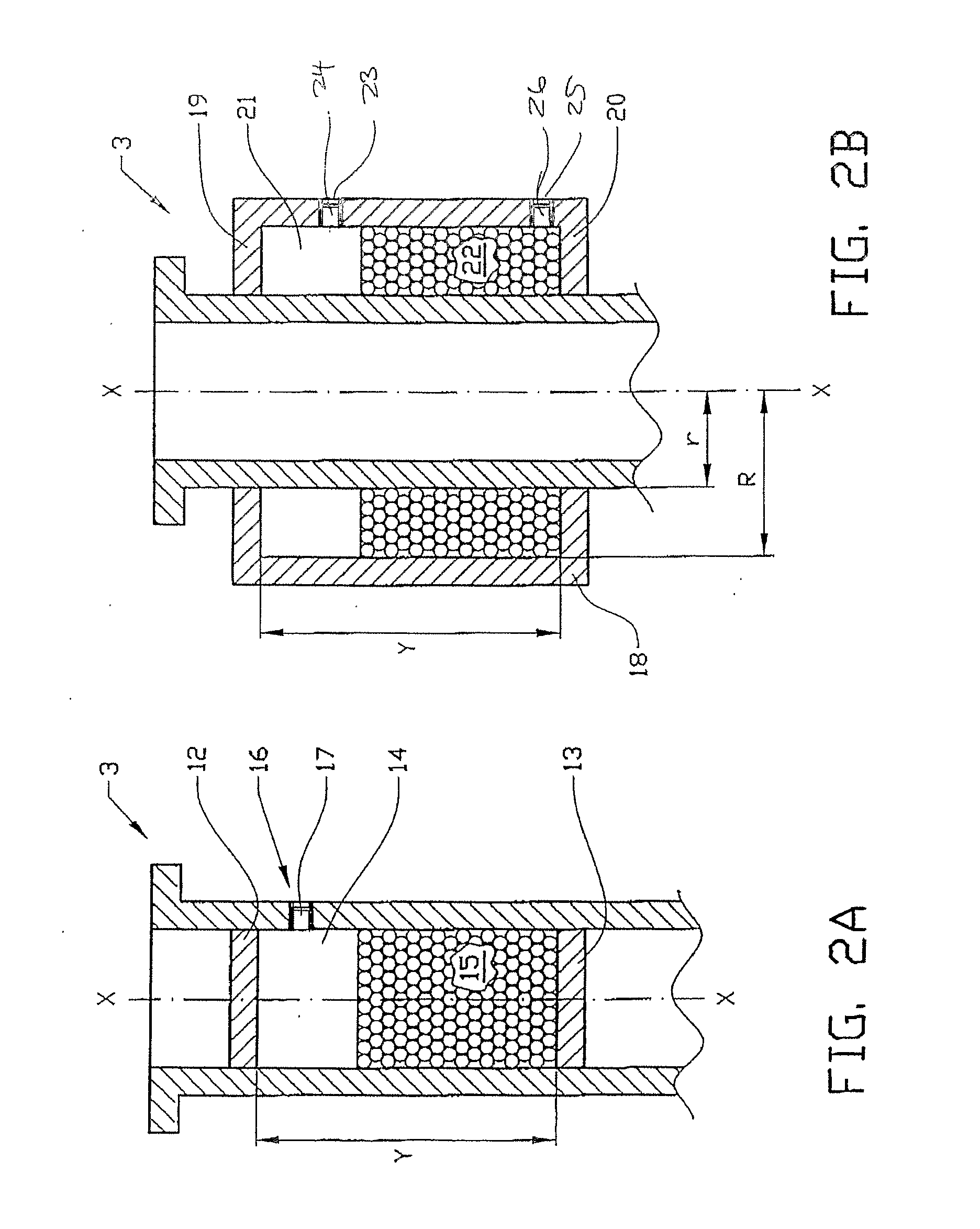 Arrangement for vibration damping in a steering column