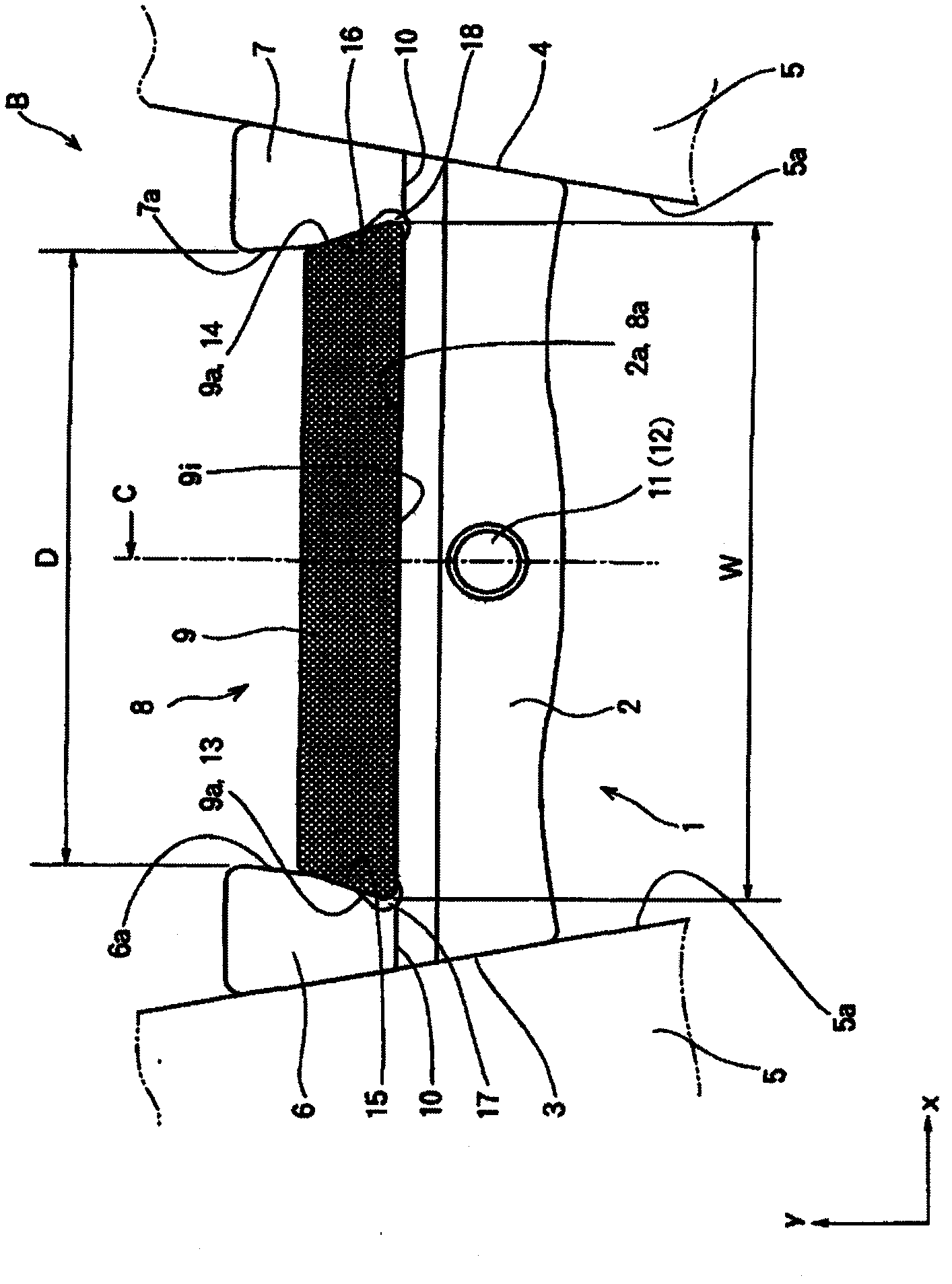 Compressed trasmission belt