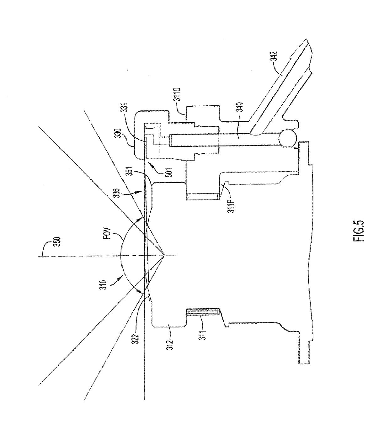 Self-contained camera wash system and method