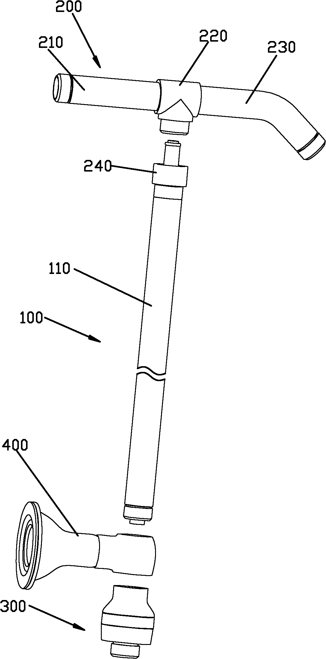 Bottom rotary switching mechanism
