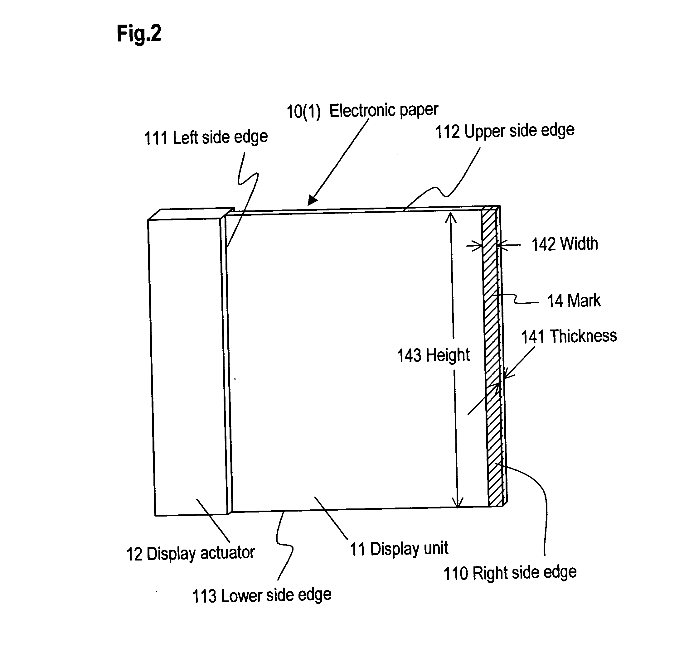 Electronic paper file and mark setting system