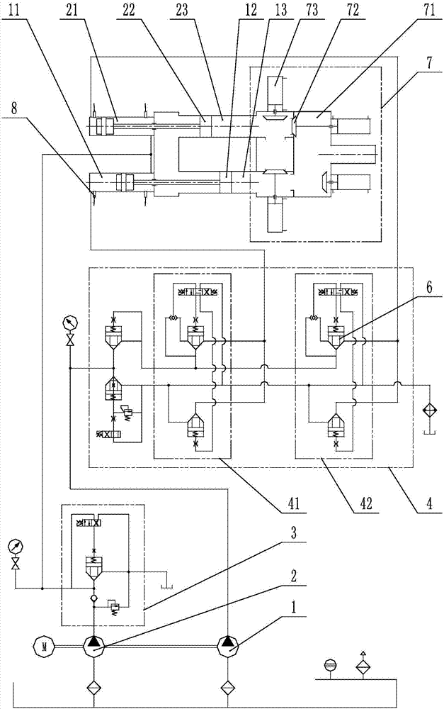 Double-cylinder steady-flow conveying pump and towed pump and pump truck adopting the double-cylinder steady-flow conveying pump