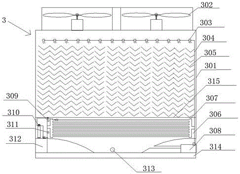 Displacement dual-operating mode multifunctional water and air cooling set