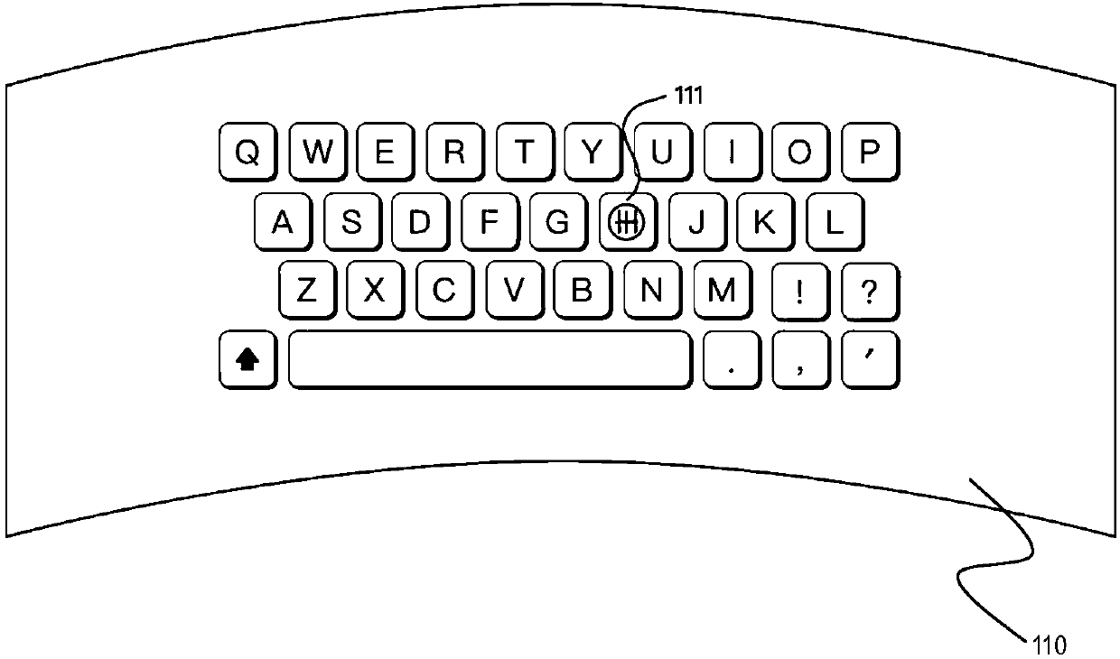 Headset display device-based virtual keyboard input method and apparatus