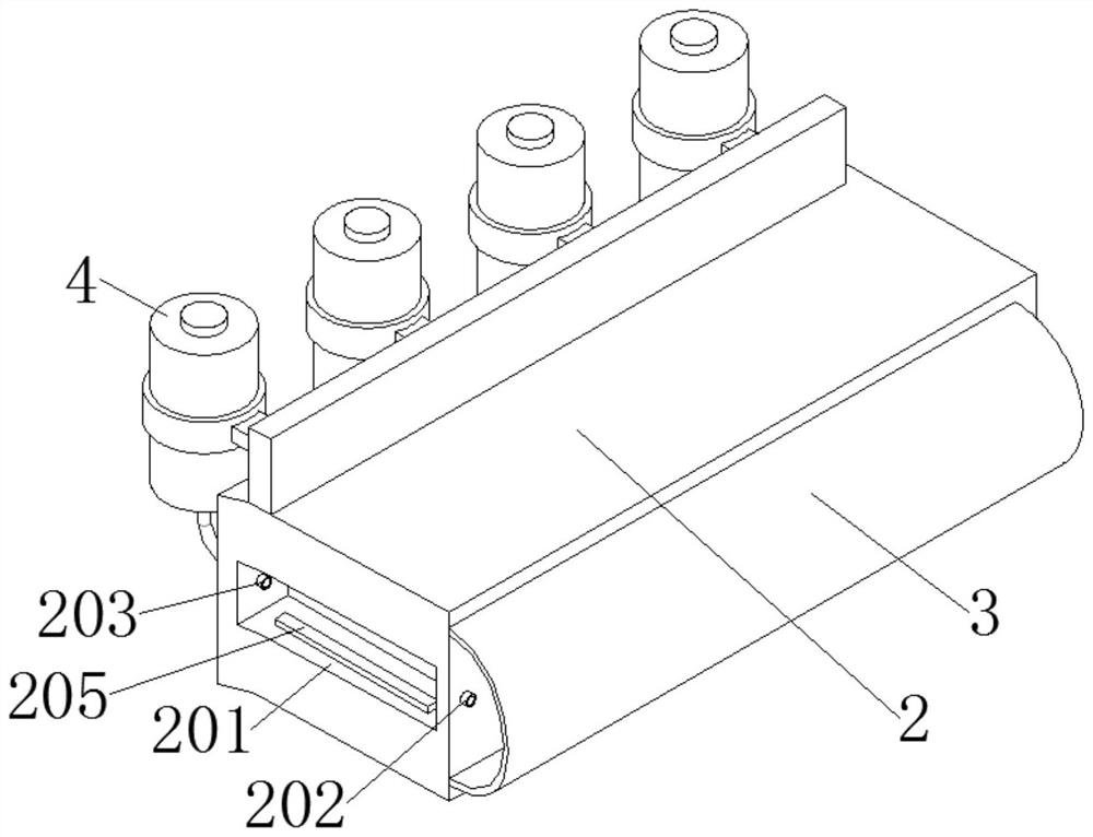 Constant-pressure clamping device for processing of strip-shaped optical glass