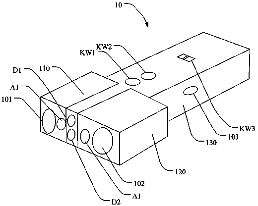 Three-dimensional multispectral insect distinguishing device and identifying method thereof