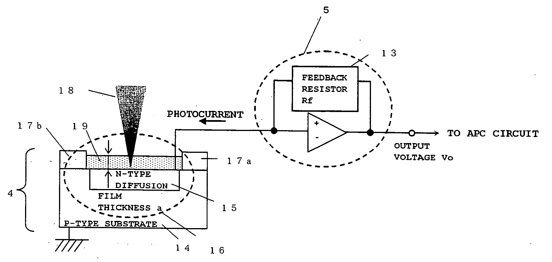Light receiving circuit, semiconductor laser device, and optical pickup device