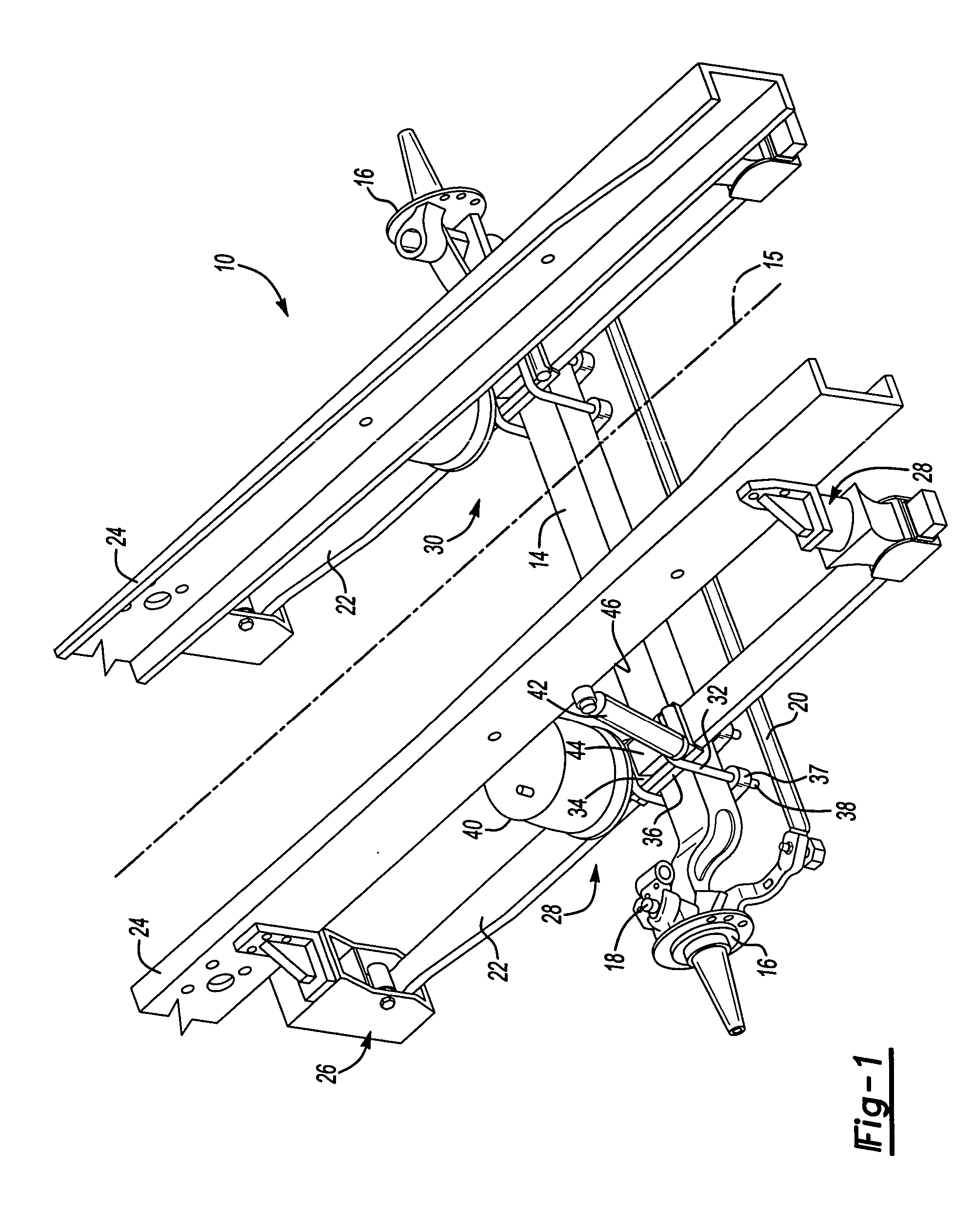 Attachment arrangement for a composite leaf spring which accommodates longitudinal movement through shear displacement