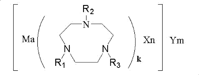 Method for activated bleaching by using 1,4,7-triazacyclononane complexes