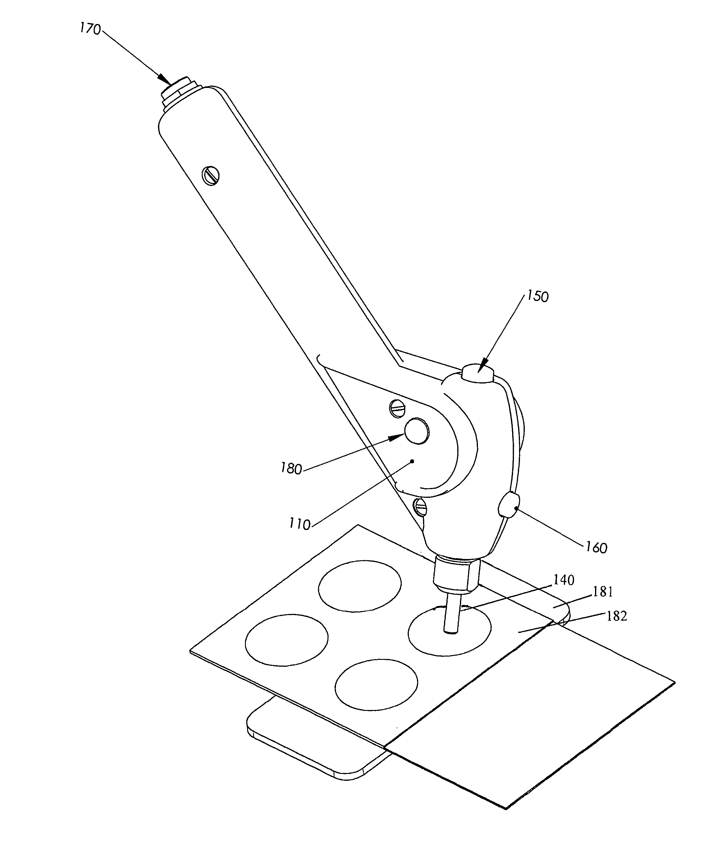 Motor driven sampling apparatus for material collection