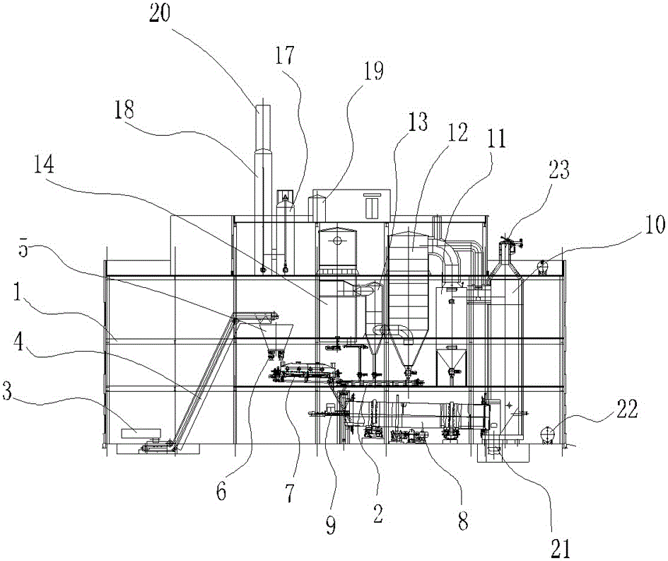 Cooperative processing system for hazardous wastes and high-concentration salty waste water and method thereof