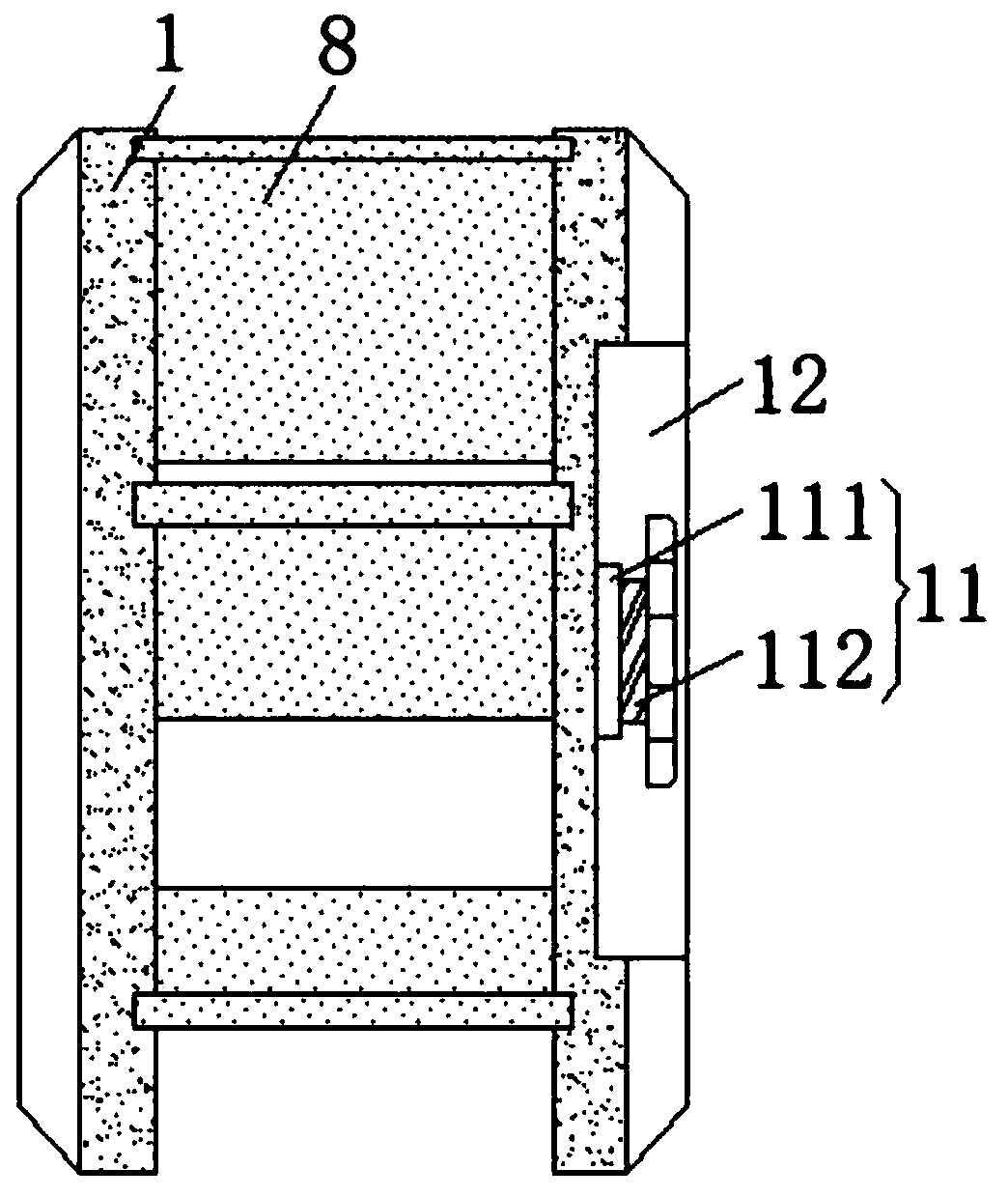 High-efficiency motor backward-tilting fan blade and manufacturing method thereof