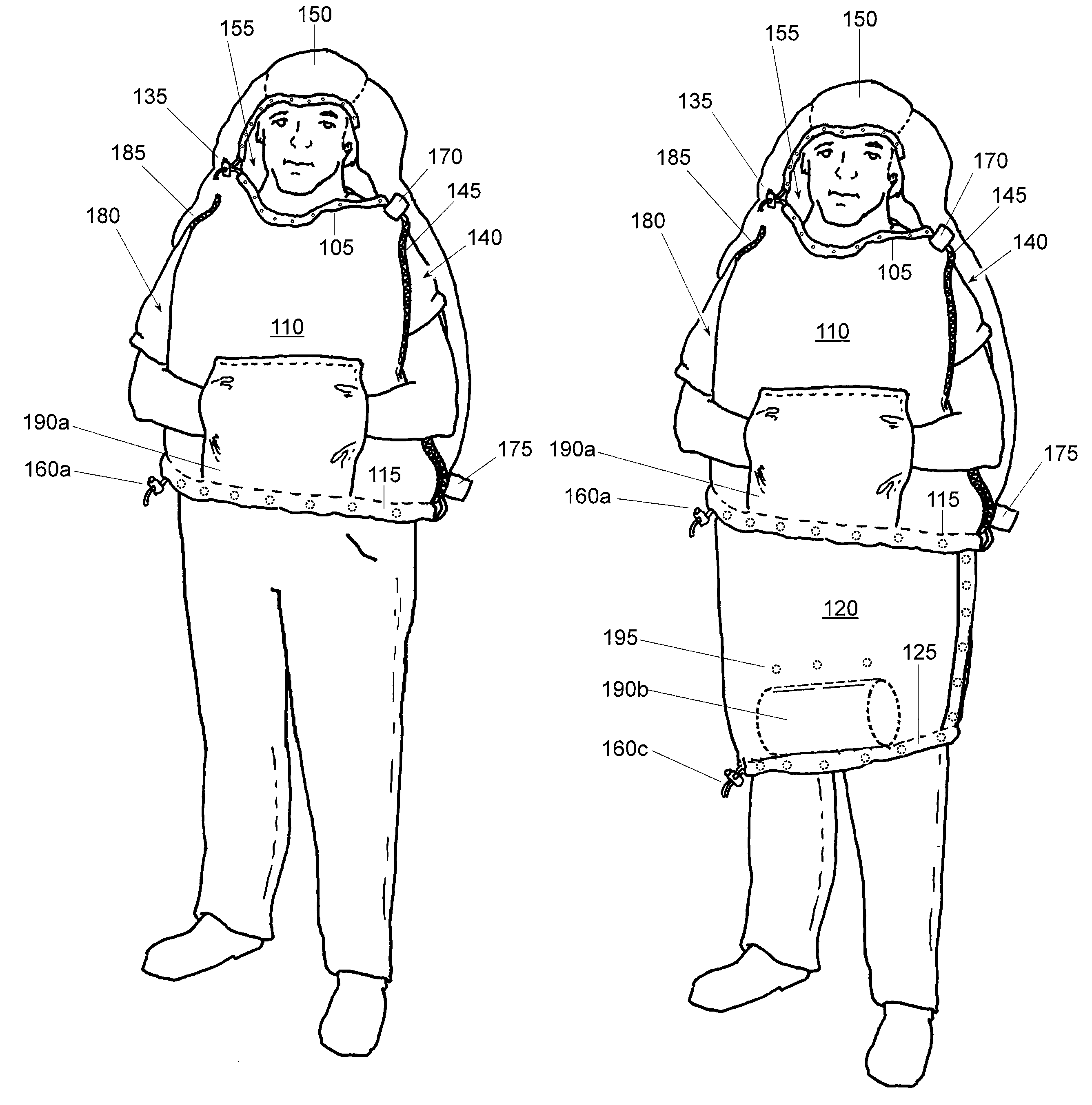 Segmented sleeping bag system