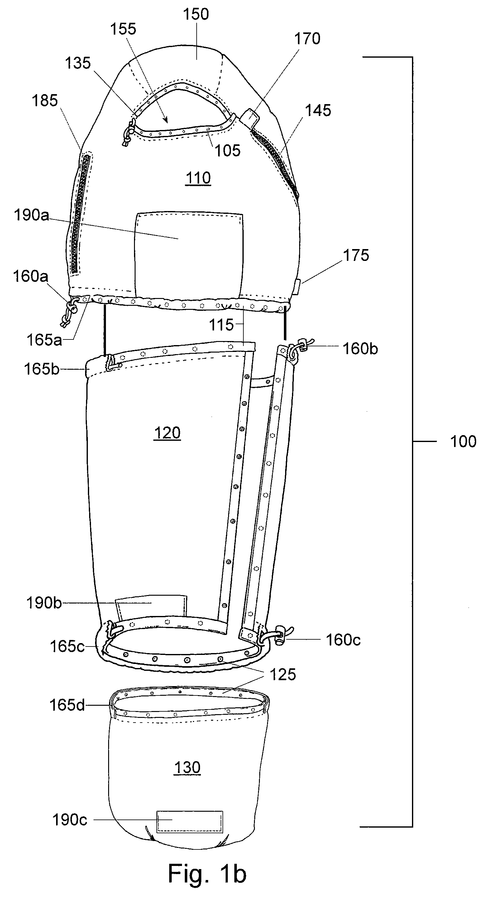 Segmented sleeping bag system