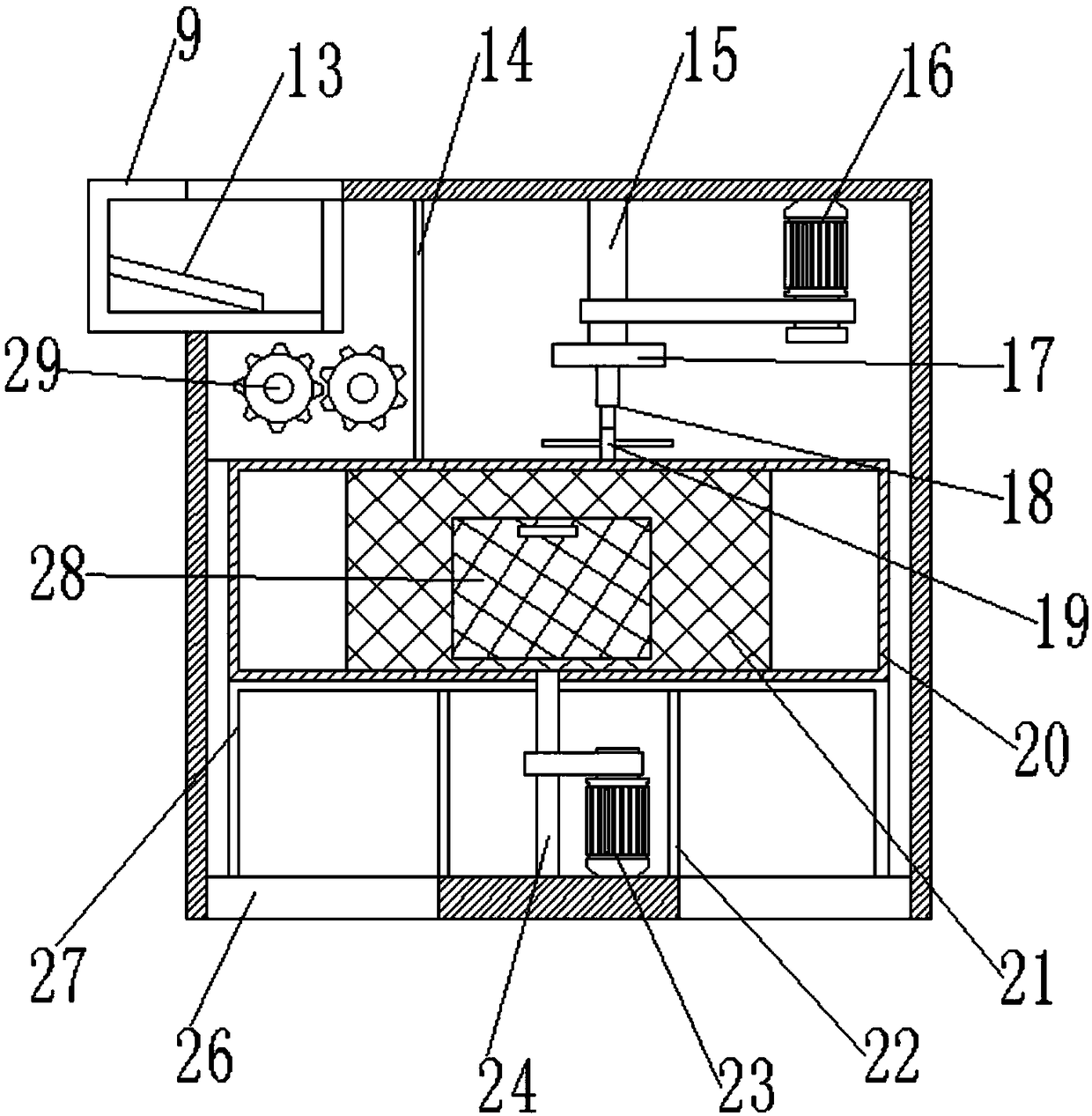 Even discharging building sand screening device