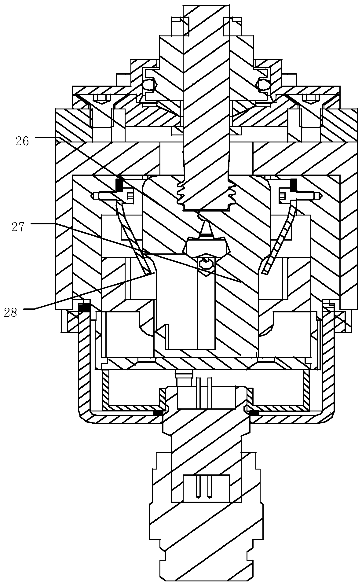 Connecting and separating device based on memory alloy wire driving