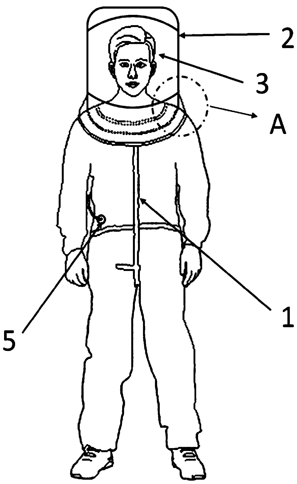 Totally-enclosed disposable medical protective clothing and application method thereof
