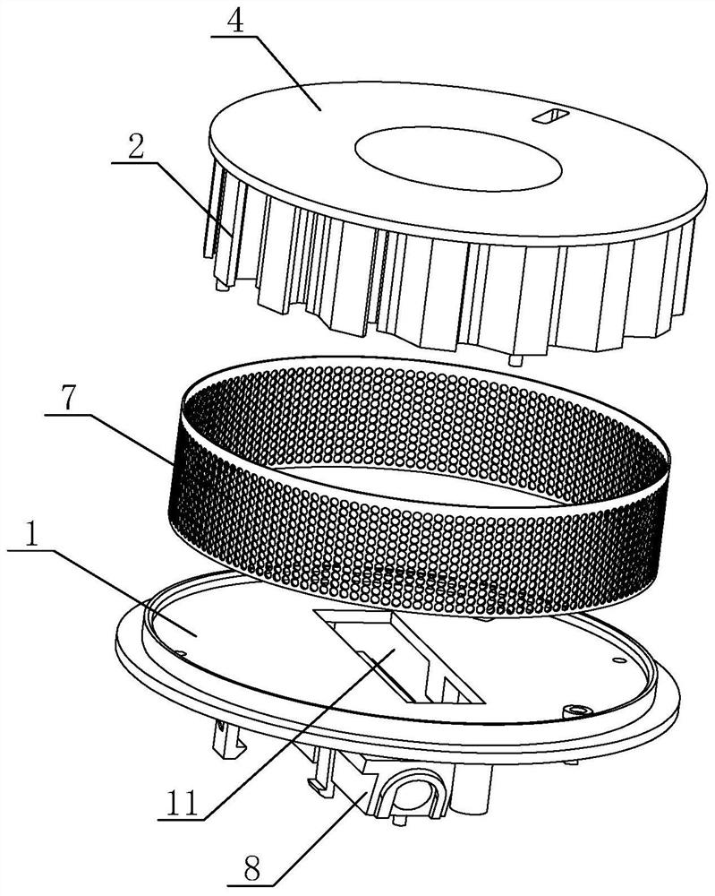 A smoke maze used for smoke detectors and smoke detectors