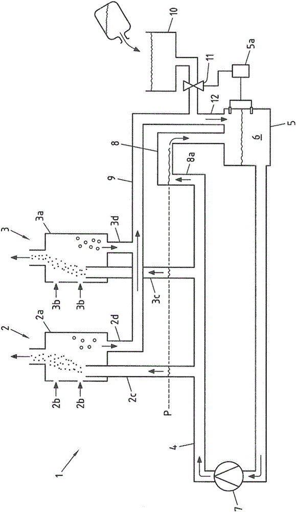 Method and device for continuously suppling a precursor