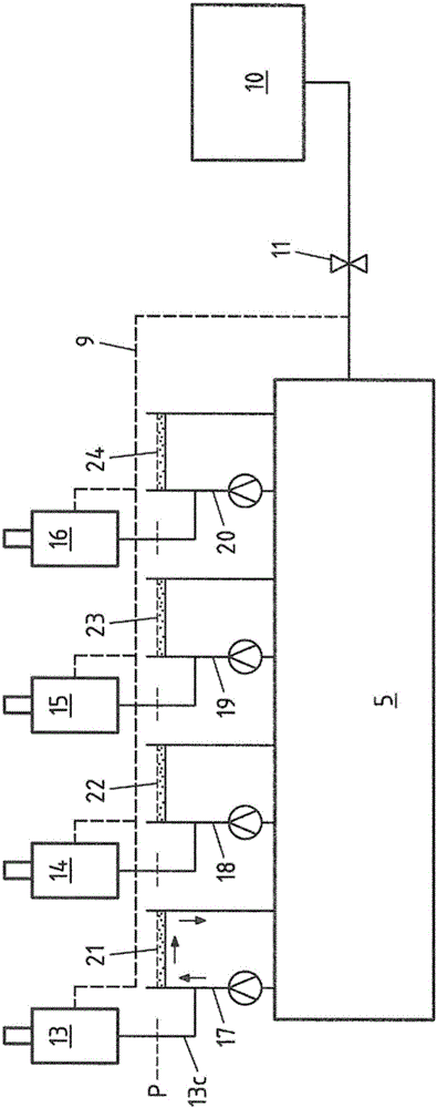 Method and device for continuously suppling a precursor