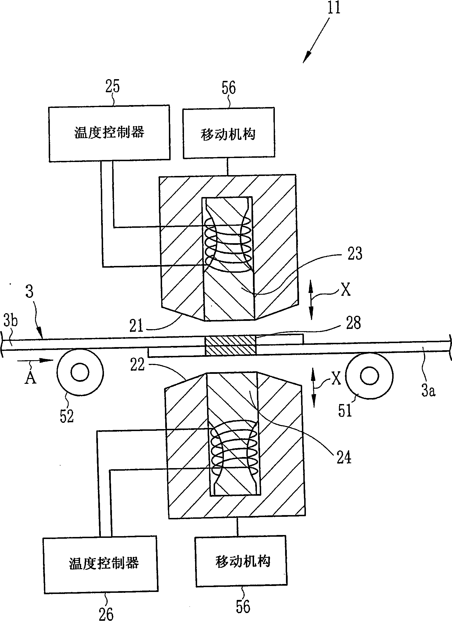 Polymer film splicing method and device, and stretching method