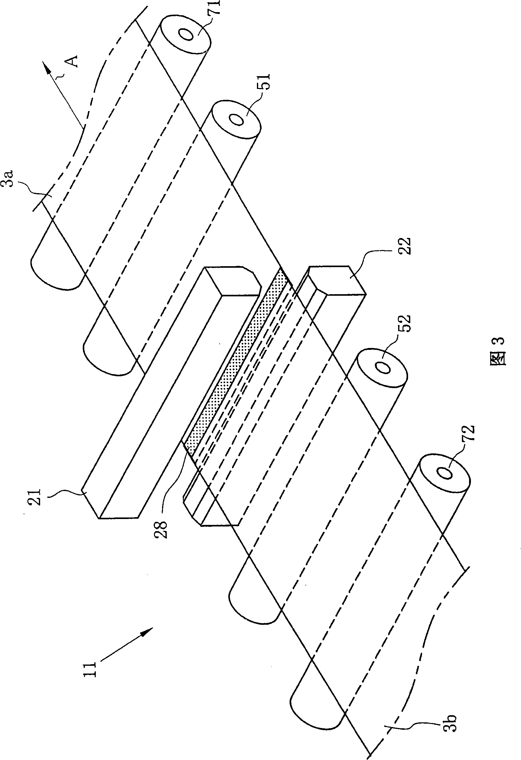 Polymer film splicing method and device, and stretching method