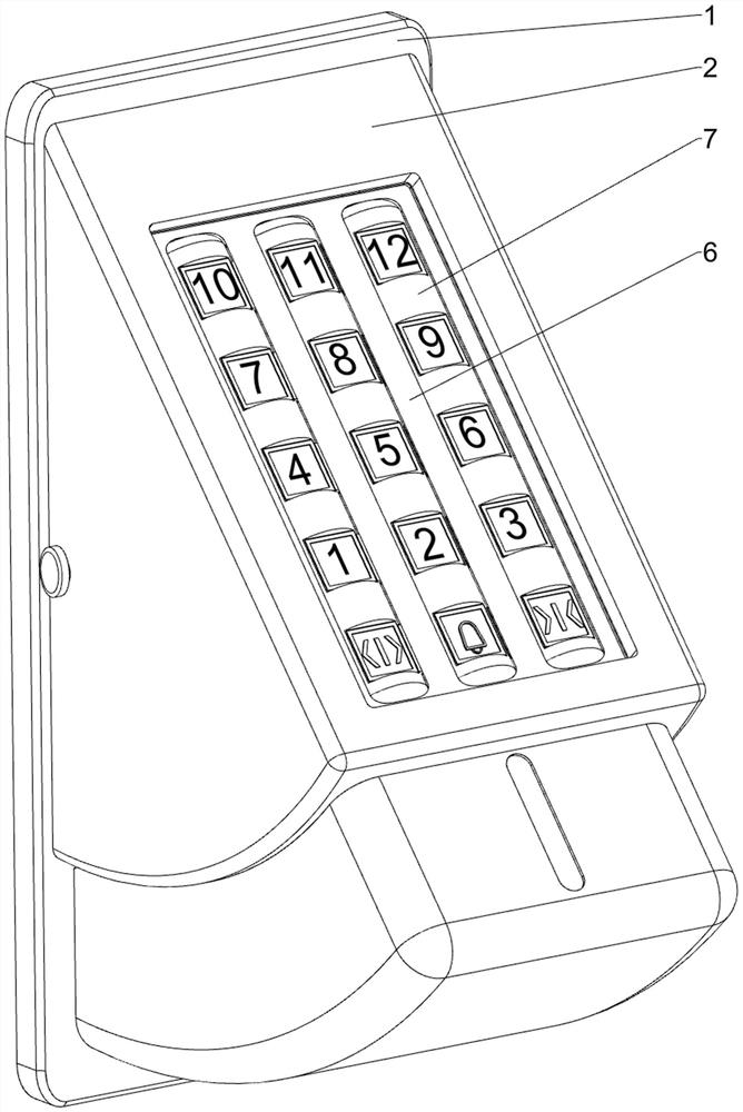 Elevator button panel capable of avoiding cross infection