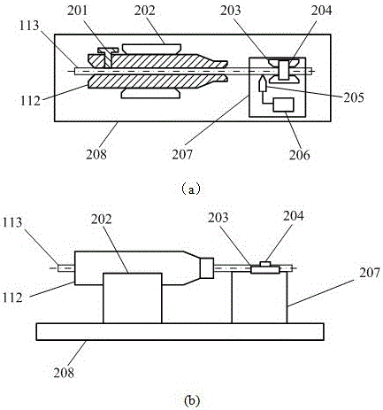 Measuring device and method for focusing constant g of self-focusing fiber