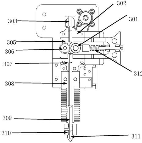 High-frequency vibration 3D printing nozzle