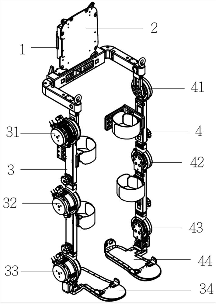 Single-leg exoskeleton robot and control method thereof