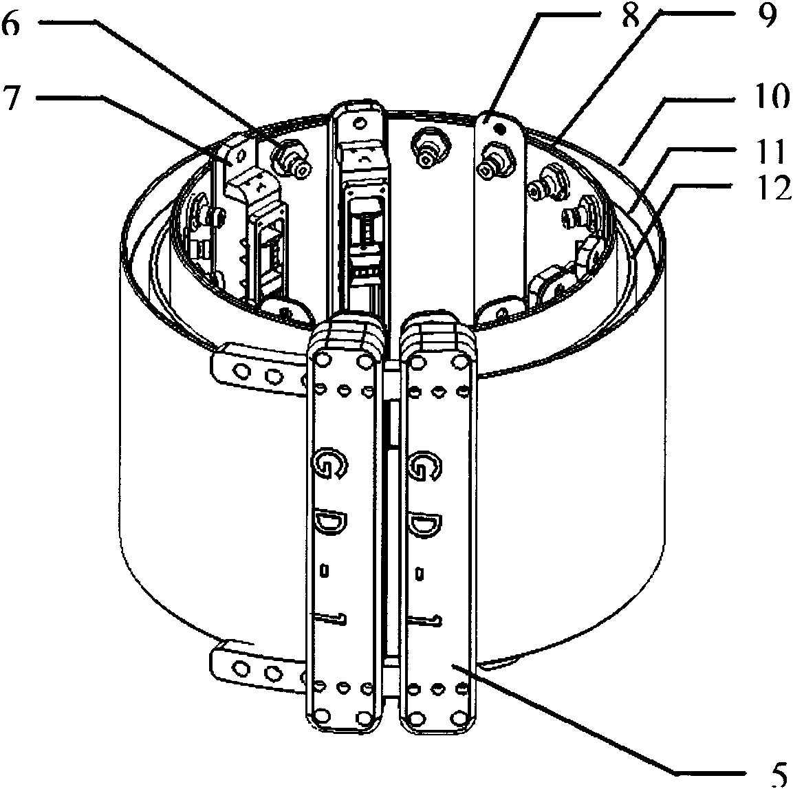 Flexible probe ring for pipeline guided wave detection system