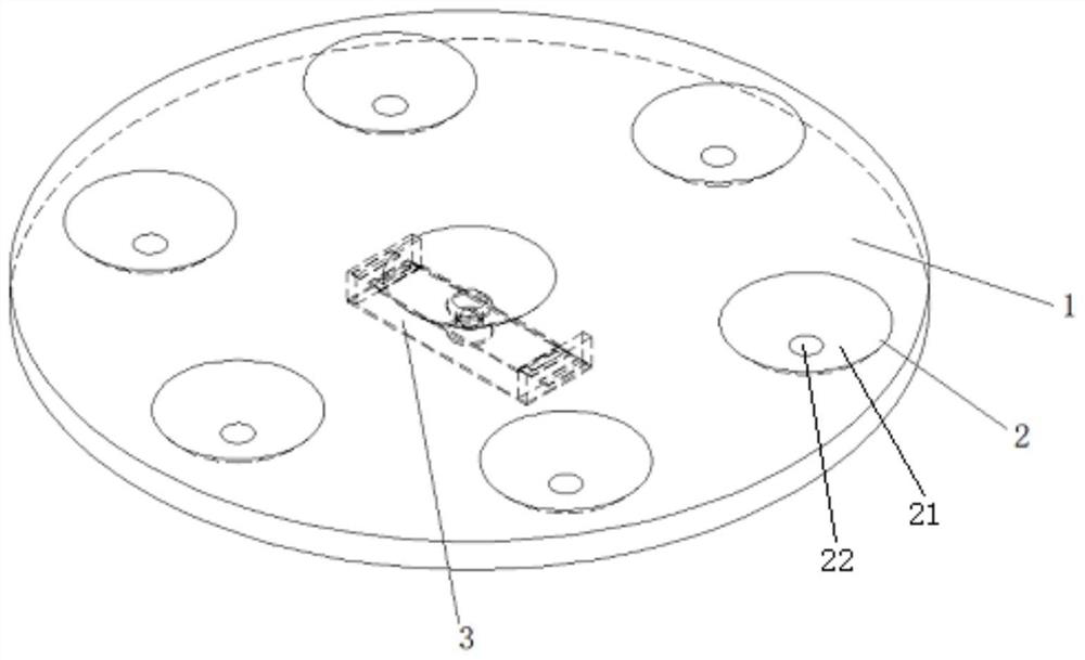 Automobile chassis vibration and noise reduction device based on acoustic black hole effect