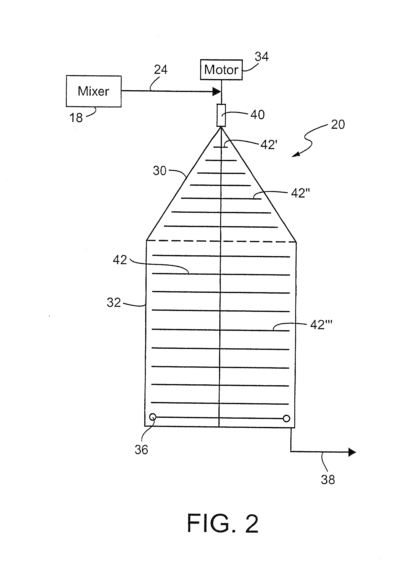 Method and apparatus for mixing a lignocellulosic material with enzymes